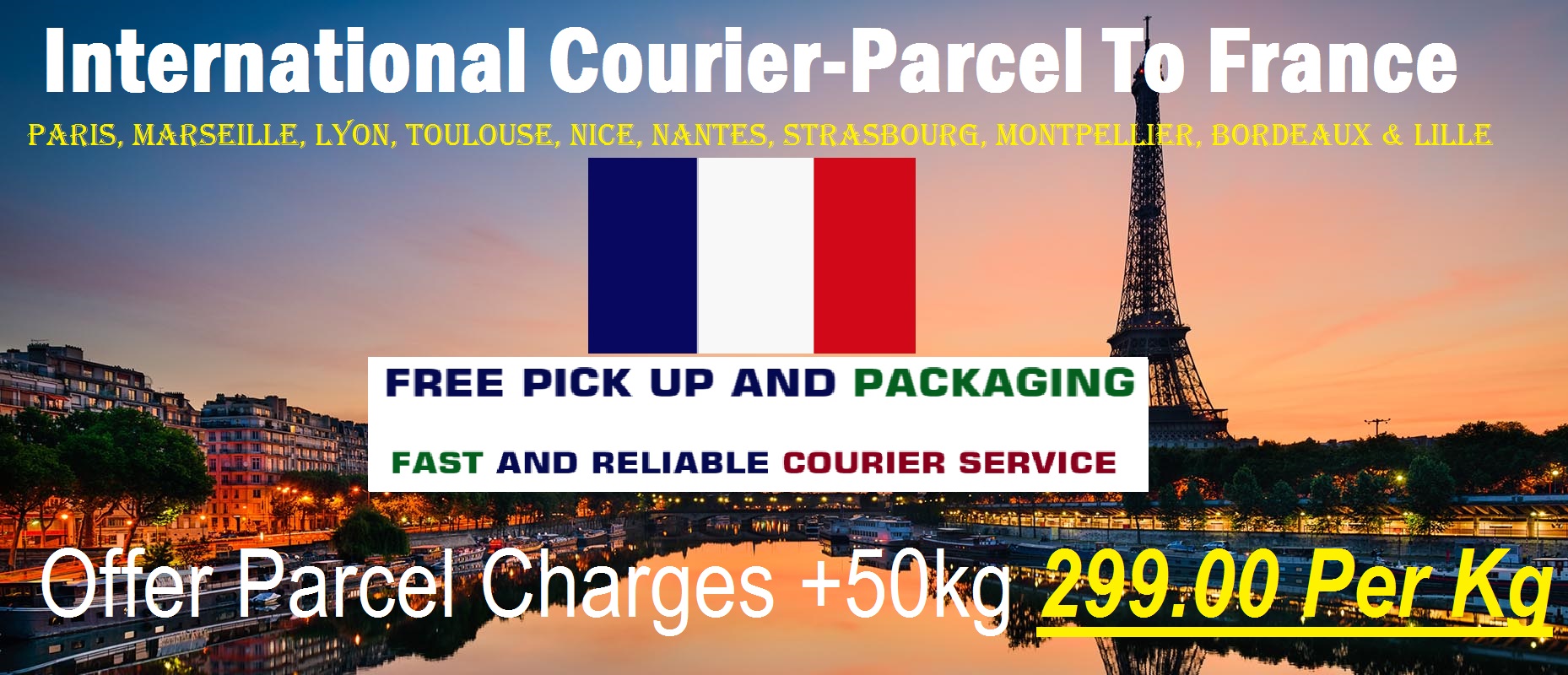 Courier Charges For Lyon From Delhi