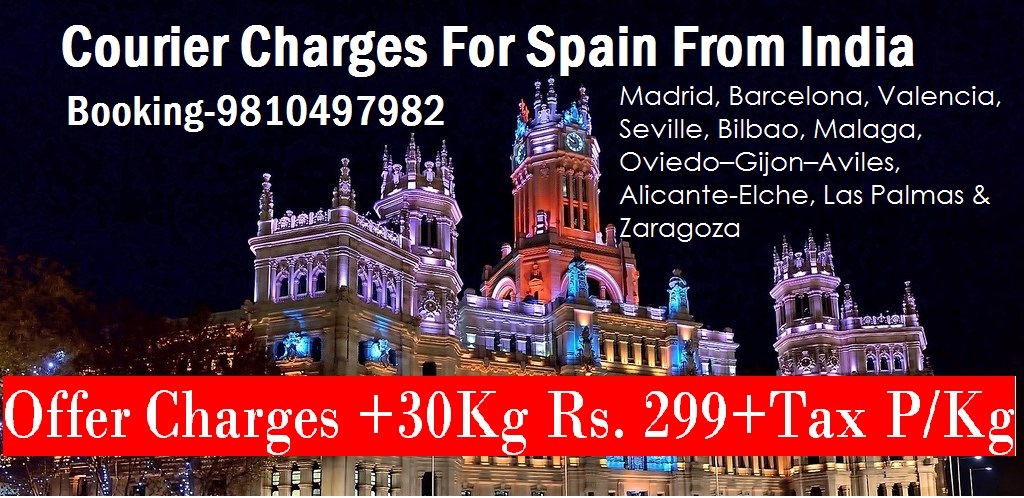 Courier Charges Spain From Delhi