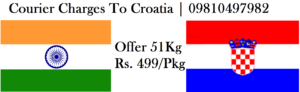 Courier Charges To Croatia From Delhi